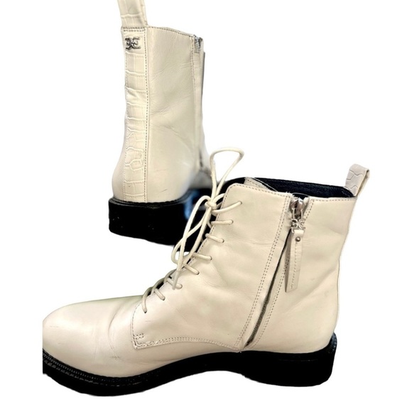 Sam Edelman Shoes - Sam Edelman Women's Size 8.5 white Nina lace up combat boot